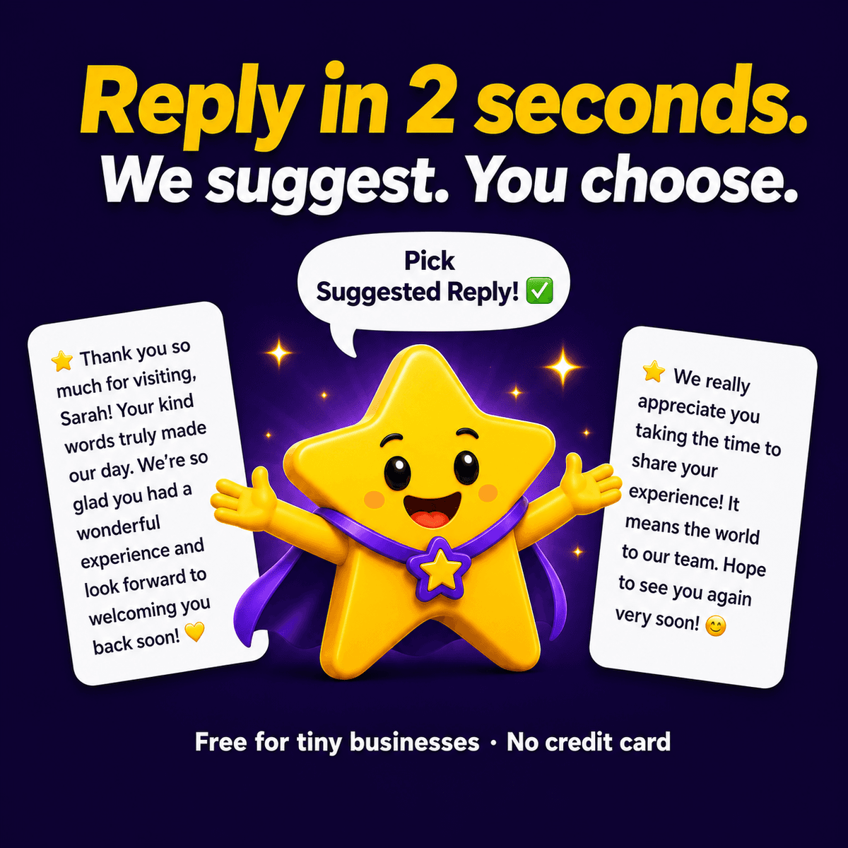 Reply in 2 seconds